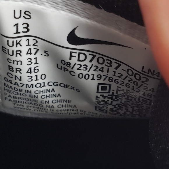 Nike Alpha Menace 4 Pro Football Cleats Black/Silver - Picture 8 of 8